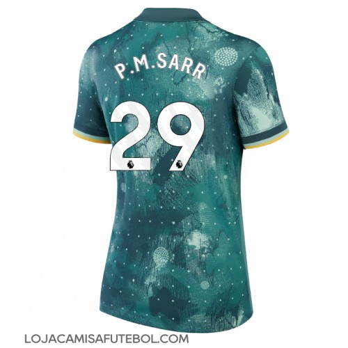 Camisa de Futebol Tottenham Hotspur Pape Matar Sarr #29 Equipamento Alternativo Mulheres 2024-25 Manga Curta